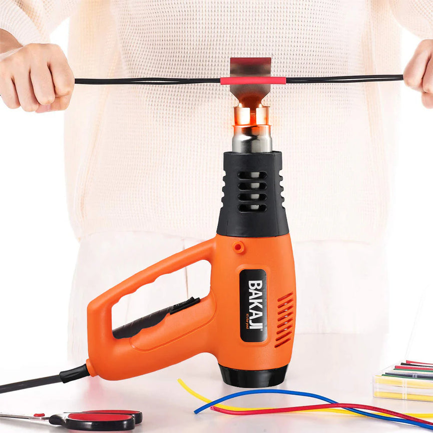 Pistola Termica Termosoffiatore Aria Calda 2000W Phon Sverniciatore 4 Beccucci