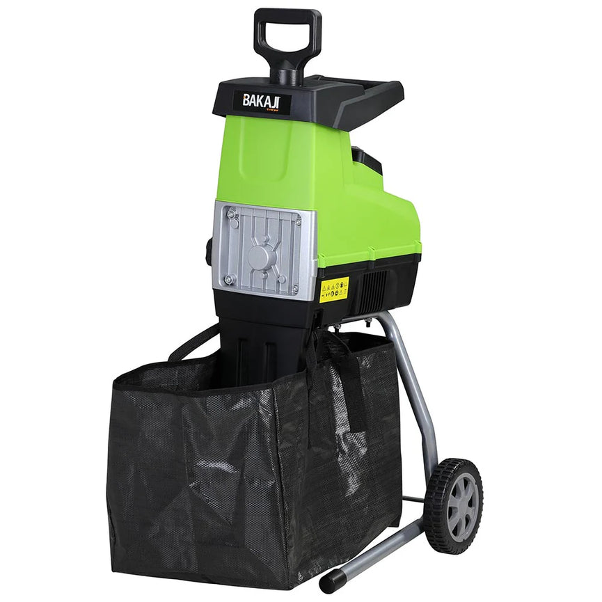 Biotrituratore Elettrico Tritafoglie 2800 W Trituratore Compostaggio Foglie 60LT