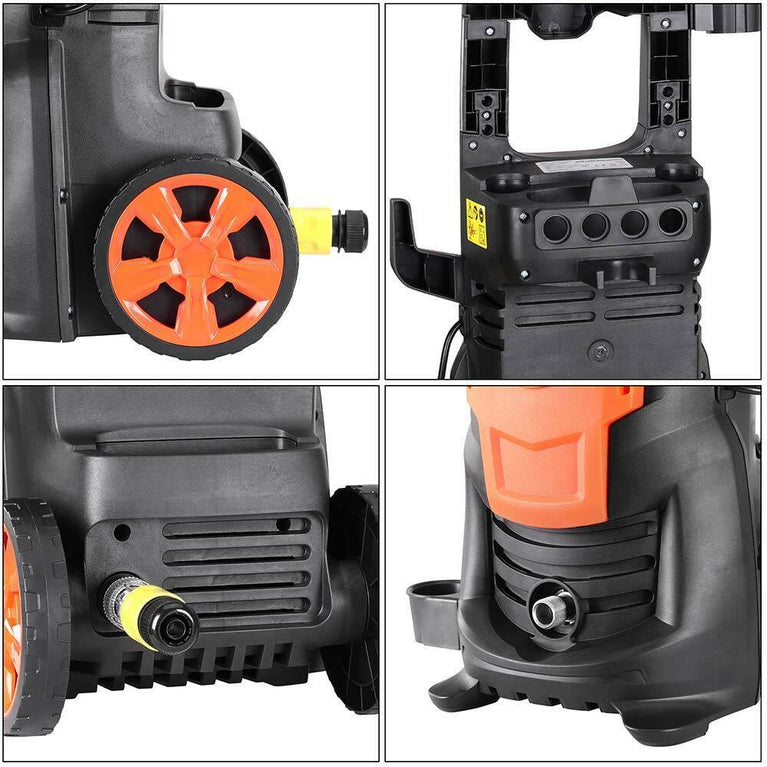 Idropulitrice Elettrica Acqua Fredda 1400W 105BAR con Accessori e Lancia Getto
