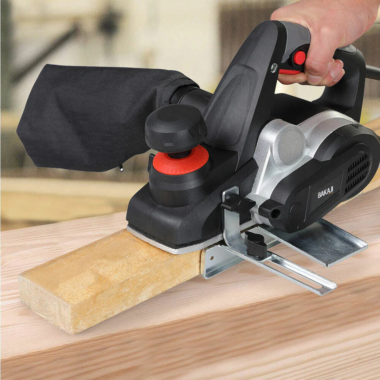 Pialla Elettrica Piallatrice 900W Levigatrice Pialletto Legno + Guida Parallela