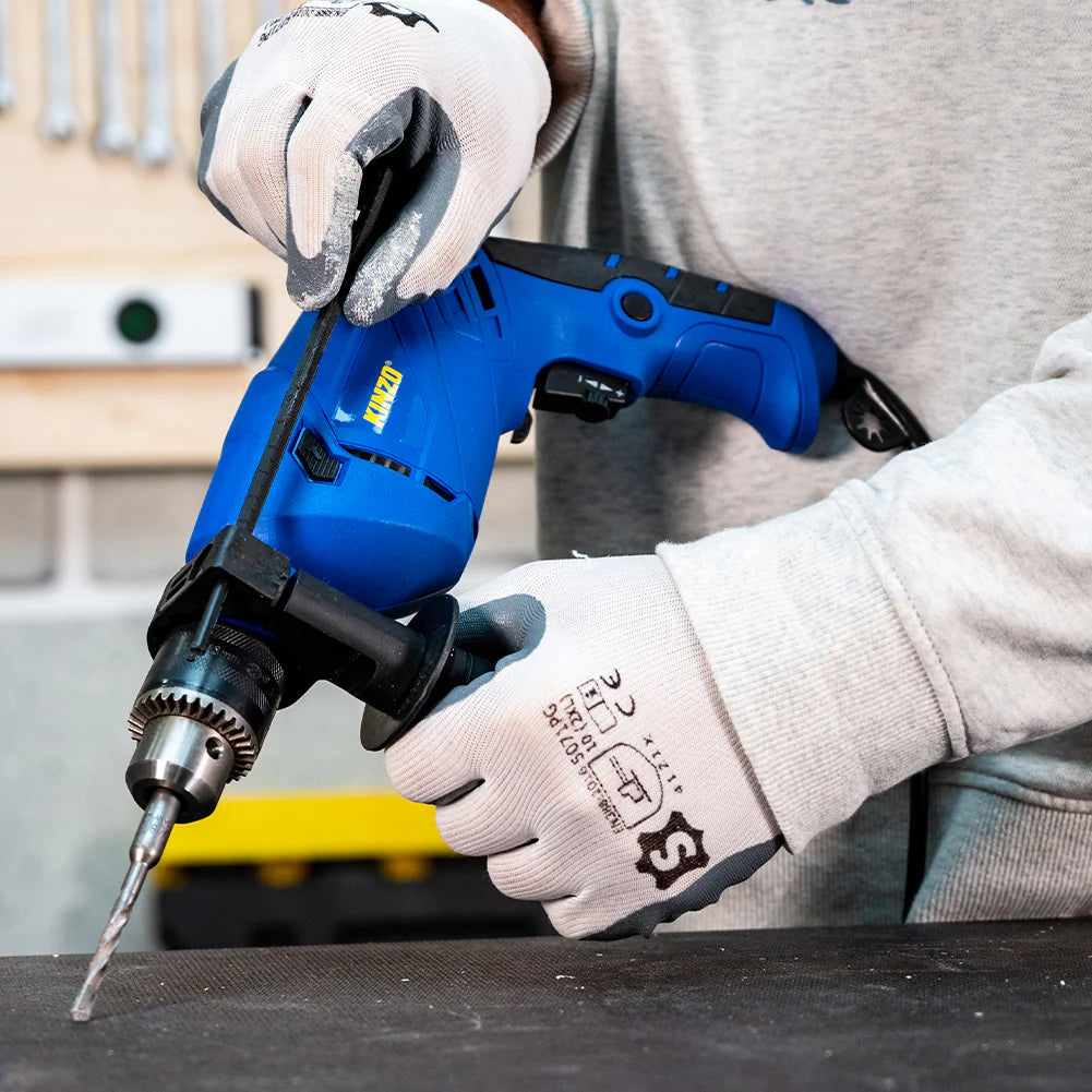 Trapano a Percussione 710W con Regolatore di Velocità con Righello di Profondità