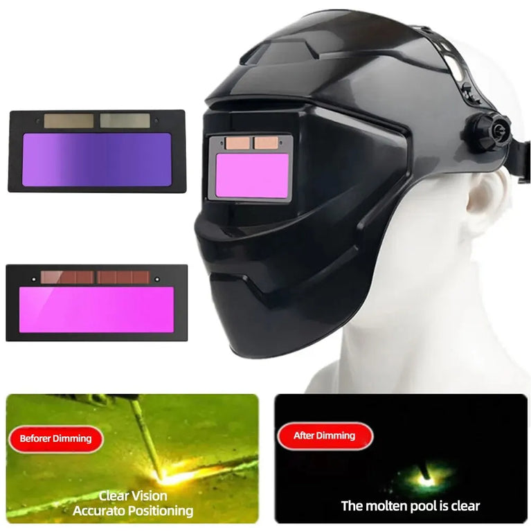 MASCHERA PER SALDATURA AUTOMATICA AUTO OSCURANTE PROTETTIVO TIG, MMA, MIG/MAG