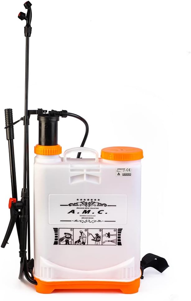 AMC Pompa a Spalla da 16 Lt per Disinfestazione e Irrorazione - Elettrica e Manuale