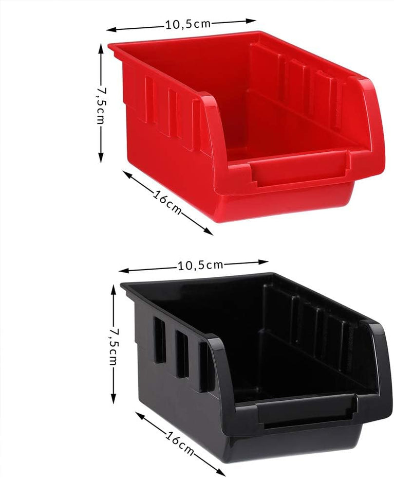 Pannello da Parete 45pz Portautensili Contenitori Porta Attrezzi Officina Garage
