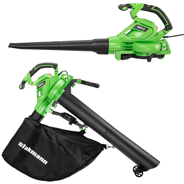 Aspirafoglie Elettrico da Giardino 3in1 Soffiatore con Sacco di Raccolta 3000 W