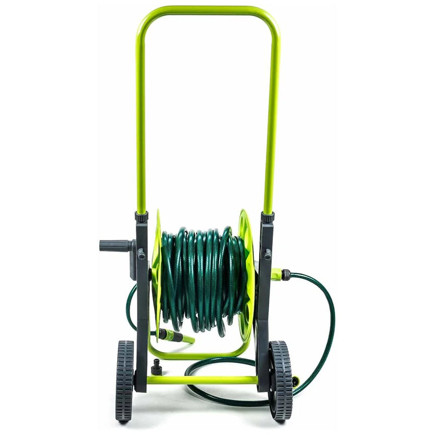 Carrello avvolgitubo da Giardino portatile 30 Metri Carrellino Avvolgi tubo