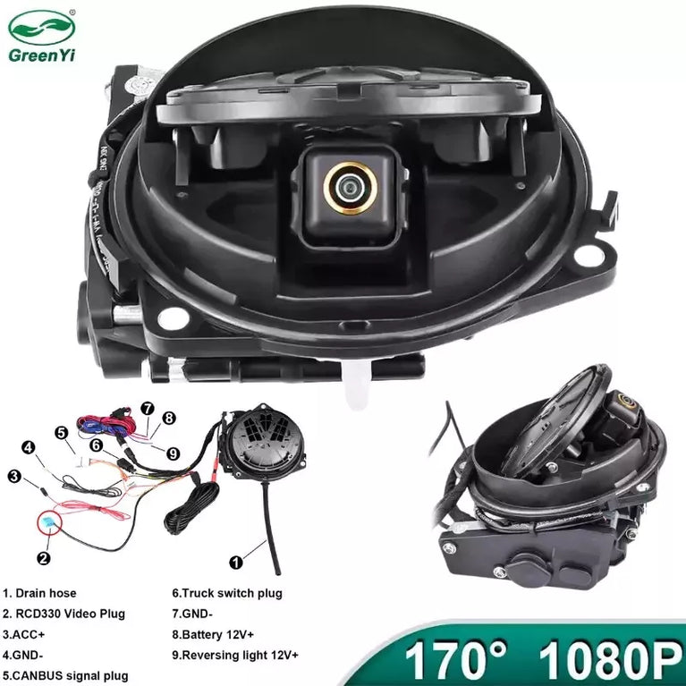 TELECAMERA POSTERIORE RETROCAMERA HD VW GOLF 6/7 GTI PASSAT B6/B7/B8 POLO T-ROC