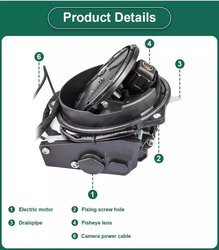 TELECAMERA POSTERIORE RETROCAMERA HD VW GOLF 6/7 GTI PASSAT B6/B7/B8 POLO T-ROC
