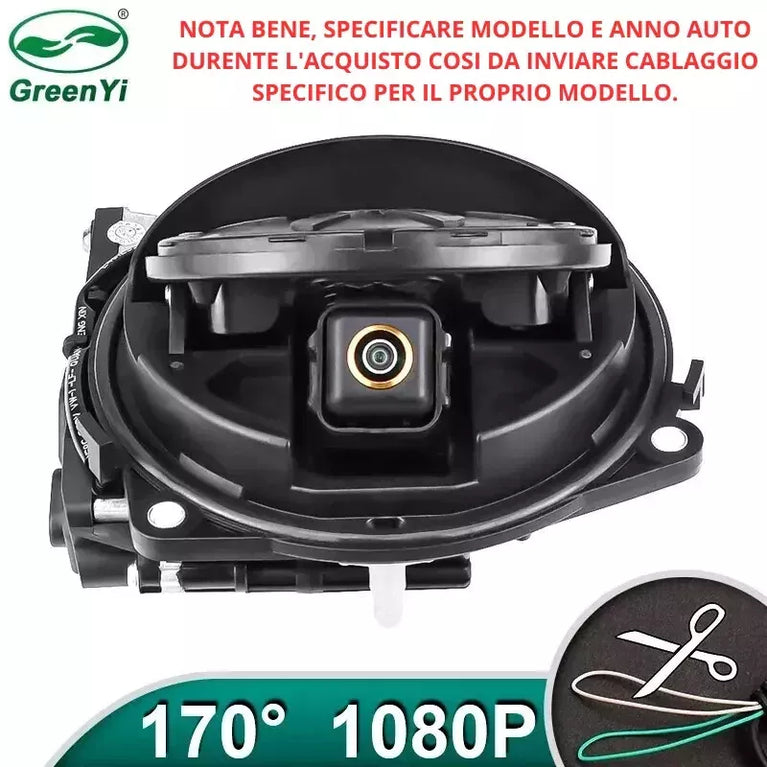 TELECAMERA POSTERIORE RETROCAMERA HD VW GOLF 6/7 GTI PASSAT B6/B7/B8 POLO T-ROC