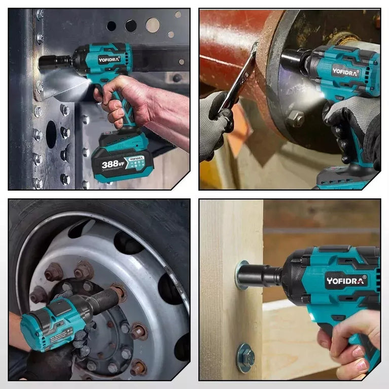 AVVITATORE A IMPULSI 1000NM A BATTERIA 18V CHIAVE A PERCUSSIONE SENZA SPAZZOLE