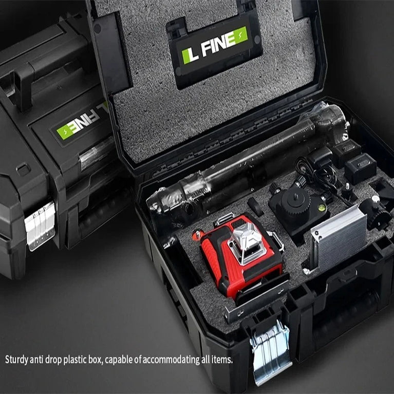 LIVELLA LASER TRACCIATORE AUTOLIVELLANTE 4D 16 LINEE 360° ROTAZIONE LINEA VERDE