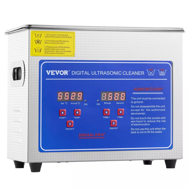 Vasca Ultrasuoni Pulitore ad ultrasuoni 3L Macchina di Pulizia Timer Digitale