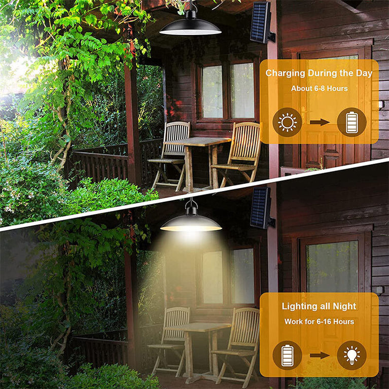 2 Lampade lampadine pannello solare intrno esterno IP65 telecomando campeggio