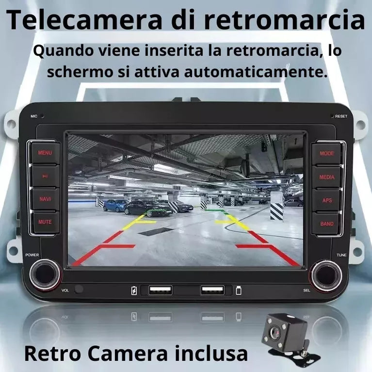 AUTORADIO 2DIN 32G ANDROID 13 CARPLAY RDS TELECAMERA PER VW GOLF 5 6 POLO PASSAT