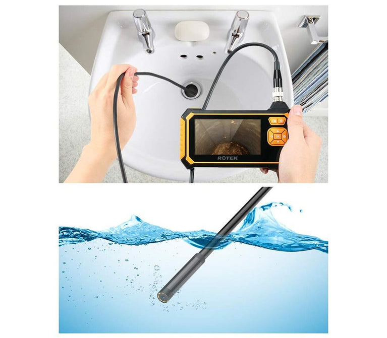 Telecamera Endoscopica 5mt Monitor Sonda 4.3 Pollici Videocamera Impermeabile