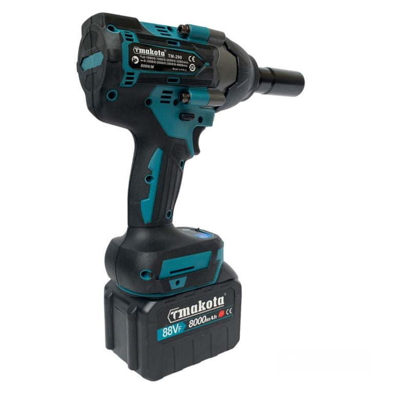 Makota Avvitatore a impulsi Svitabulloni 1/2" a batteria 88V 800Nm motore brushless con 2 batterie