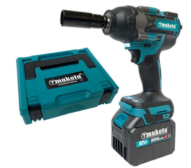 Makota Avvitatore a impulsi Svitabulloni 1/2" a batteria 88V 800Nm motore brushless con 2 batterie