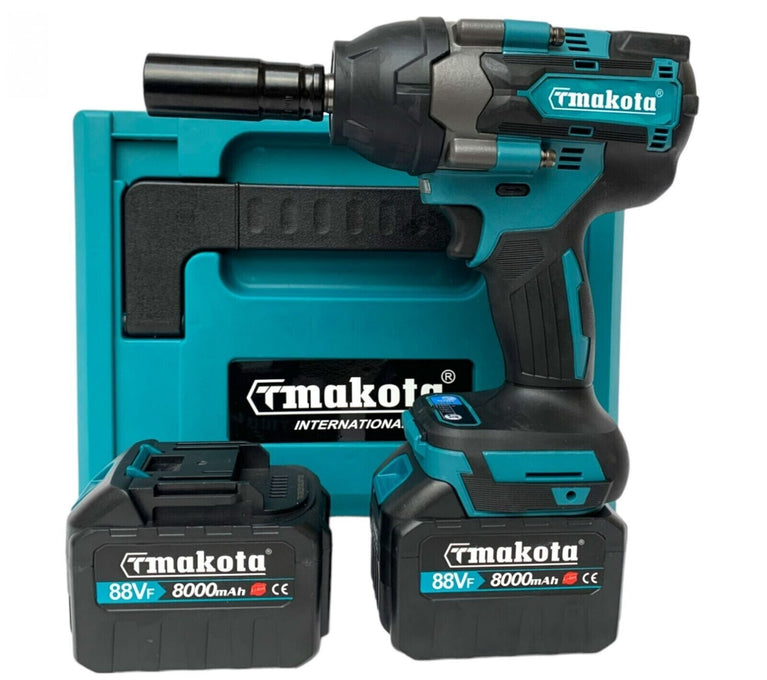 Makota Avvitatore a impulsi Svitabulloni 1/2" a batteria 88V 800Nm motore brushless con 2 batterie