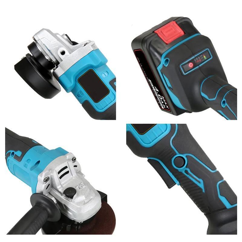 Smerigliatrice angolare con 2 batteria brushless 4Ah 2 Batterie 11 dischi 100mm