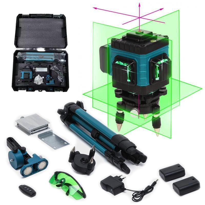 Livella laser tracciatore autolivellante 4D 16 linee 360° rotazione linea