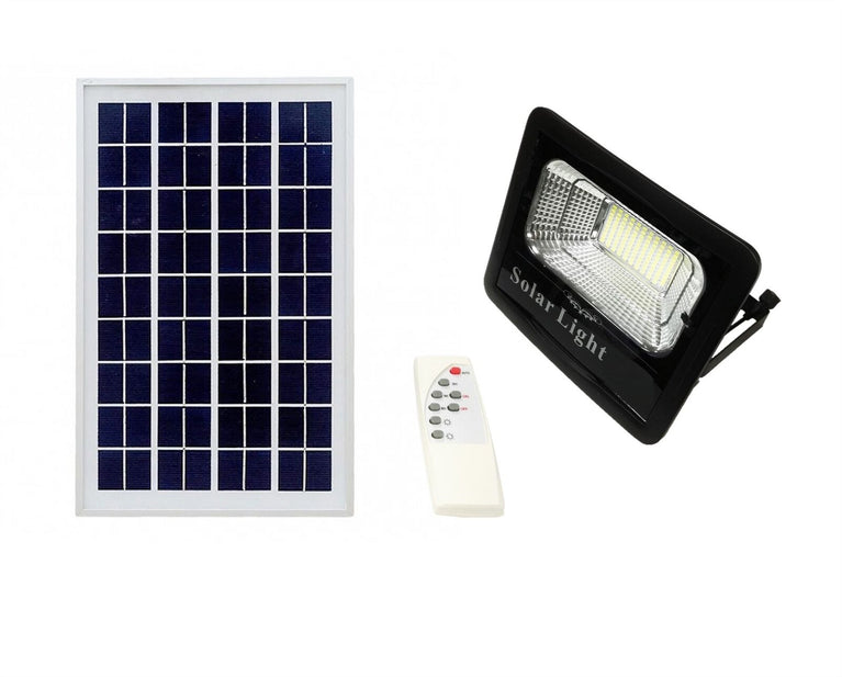 Faro A Led Da 50W SMD Luce Bianca + Pannello Solare Con Sensore E Telecomando