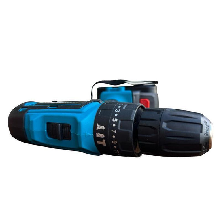 KIT TRAPANO AVVITATORE A PERCUSSIONE CON 2 BATTERIE A LITIO 750W