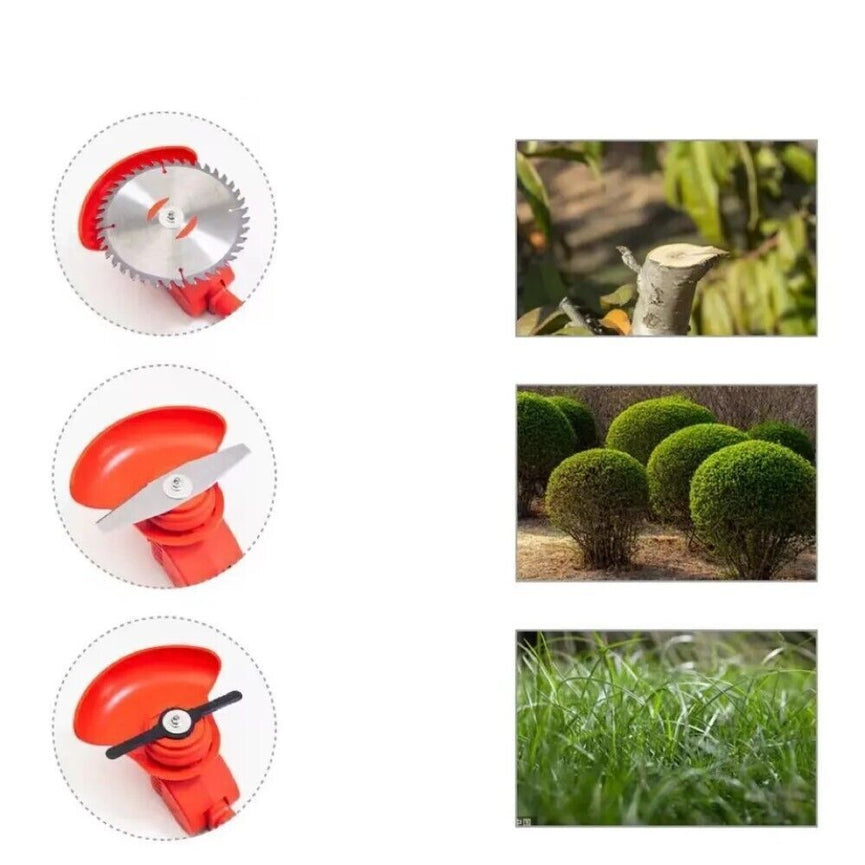 Decespugliatore Elettrico A 2 Batterie Litio 24v Tagliaerba Tagliabordi