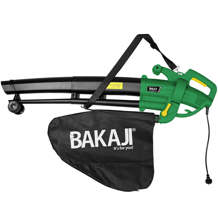 Aspiratore per foglie Trituratore e Soffiatore Elettrico 3000W Aspirafoglie 3in1