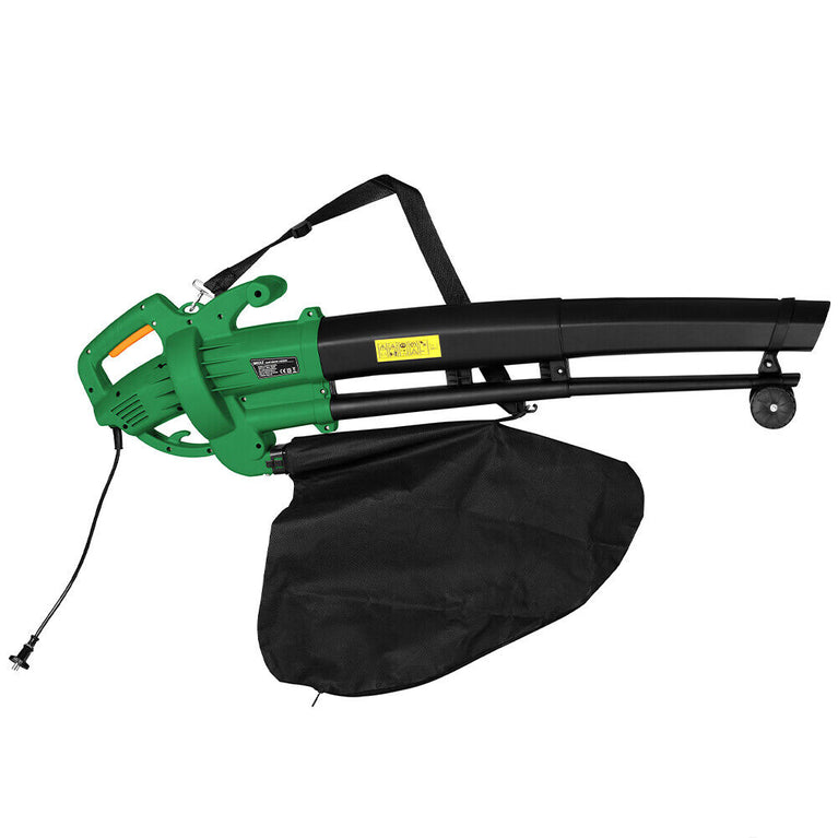 Aspiratore per foglie Trituratore e Soffiatore Elettrico 3000W Aspirafoglie 3in1