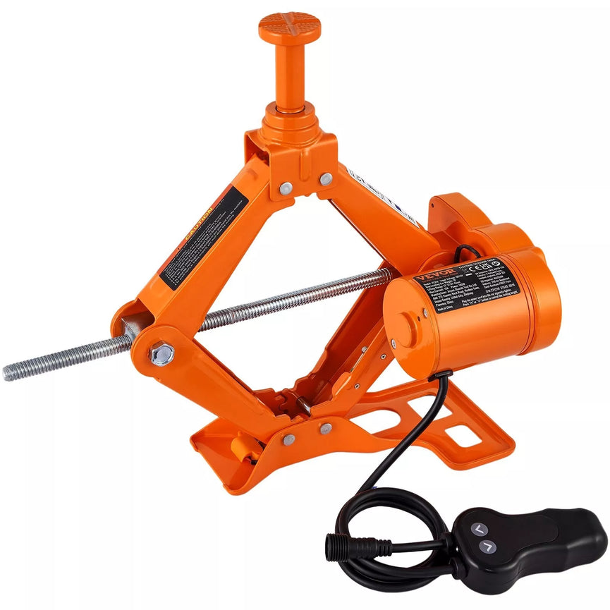CRICK AUTO 3T CRIC CARRELLO SOLLEVATORE ELETTRICO MARTINETTO PISTONE 12V